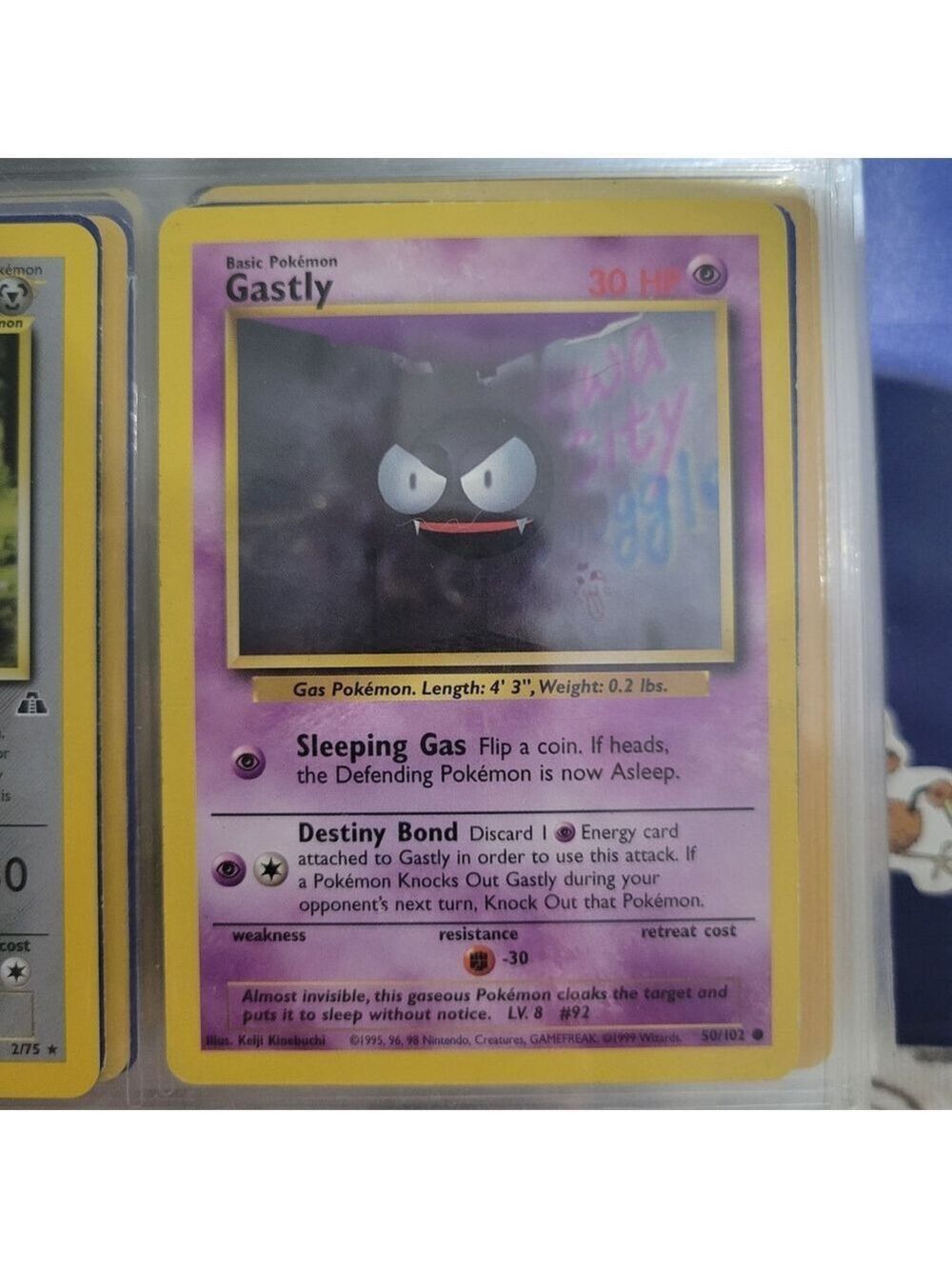 Pokemon Gastly Card